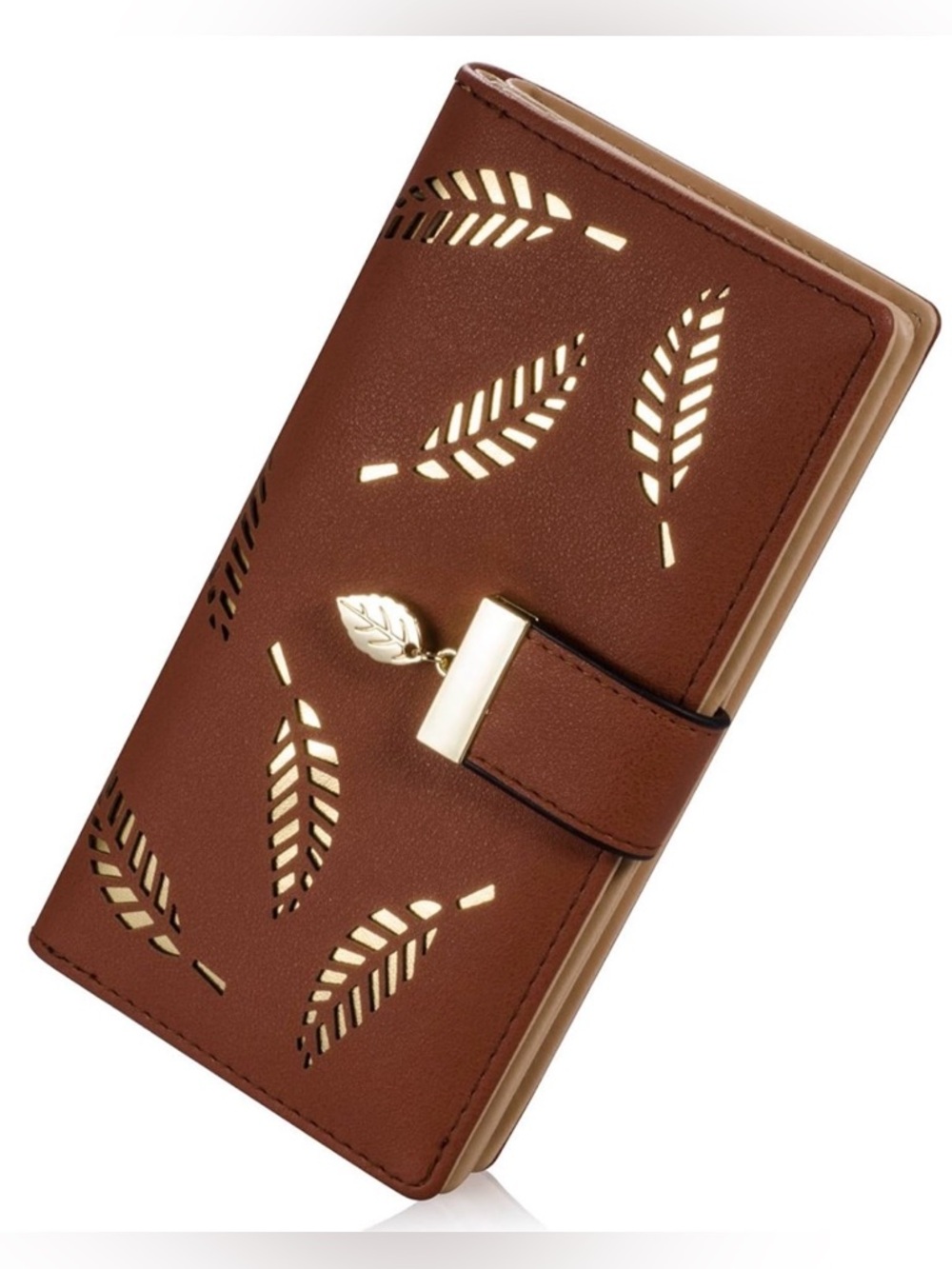 NWT~Leather Clutch/Wallet w/ Room for Phone.